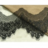 DENTELLE DE CALAIS noire 15 cm