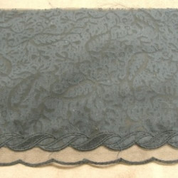 DENTELLE de calais sur tulle noire 15 cm