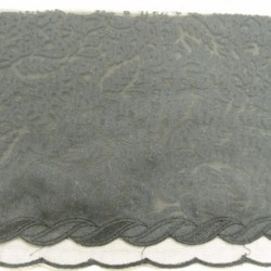 DENTELLE de calais sur tulle noire 15 cm