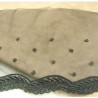 DENTELLE de calais sur maille noire 13 cm