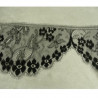 DENTELLE DE CALAIS NOIRE 13 cm / hauteur de broderie 6 cm