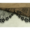 DENTELLE DE CALAIS NOIRE 13 cm / hauteur de broderie 6 cm