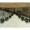 DENTELLE DE CALAIS NOIRE 13 cm / hauteur de broderie 6 cm
