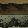 DENTELLE DE CALAIS noire 20 cm