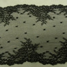 DENTELLE DE CALAIS noire 20 cm