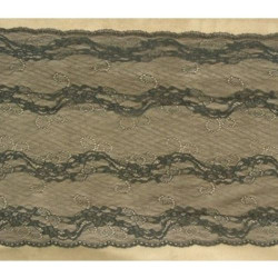 DENTELLE DE CALAIS noire 28 cm