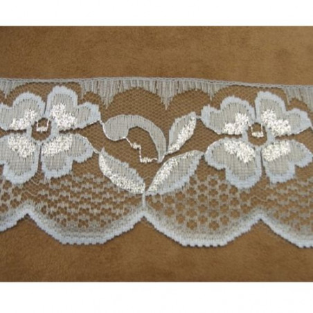 DENTELLE DE CALAIS POLYESTER 7,5 cm