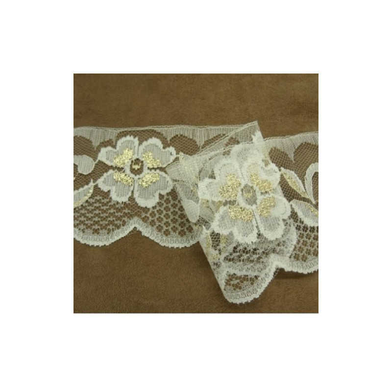 DENTELLE DE CALAIS POLYESTER 7,5 cm
