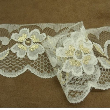 DENTELLE DE CALAIS POLYESTER 7,5 cm