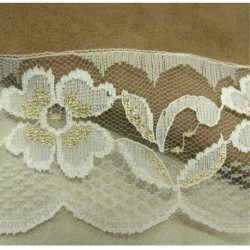 DENTELLE DE CALAIS POLYESTER 7,5 cm