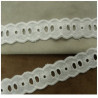 Broderie anglaise coton blanche 2,5 cm