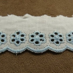 BRODERIE ANGLAISE COTON SUR...