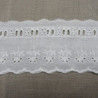 Broderie anglaise coton blanche 5,5 cm