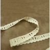 BRODERIE ANGLAISE  VINTAGE écru 1.5 cm