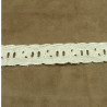 BRODERIE ANGLAISE coton  creme 2.5 cm
