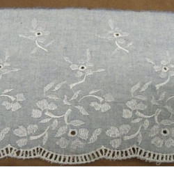 BRODERIE ANGLAISE COTON jean 's 15 cm