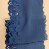 Broderie Anglaise Bleu Roi hauteur totale 10 cm / hauteur de broderie 3 cm