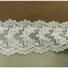 BRODERIE ANGLAISE coton blanche 6 cm