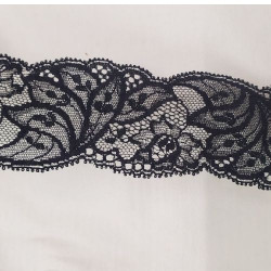 dentelle de calais noire 5 cm