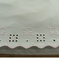 BRODERIE POLYAMIDE ROSE sur...
