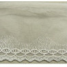 BRODERIE COTON  sur tulle blanche 10 cm /hauteur de broderie 4 cm