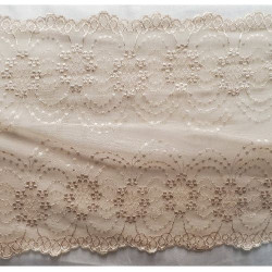 DENTELLE DE CALAIS saumon 22 cm