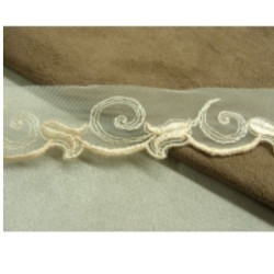BRODERIE COTON  saumon 3 cm