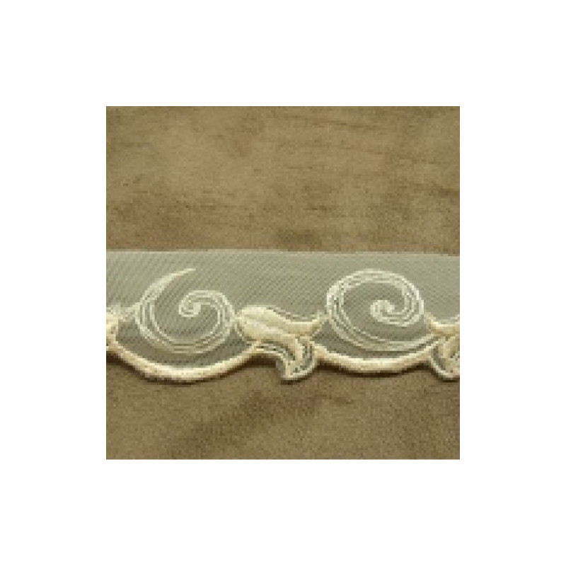 BRODERIE COTON  saumon 3 cm