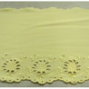 BRODERIE STRETCH jaune 14 cm /hauteur de broderie 4,5 cm