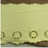 BRODERIE STRETCH jaune 14 cm /hauteur de broderie 4,5 cm