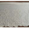 DENTELLE / BRODERIE vintage écru SUR jersey de coton 16 cm /hauteur de broderie 6 cm