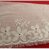 BRODERIE coton blanche 10 cm