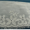 BRODERIE coton blanche 10 cm