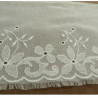 BRODERIE coton blanche 10 cm