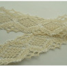 broderie coton beige  4 cm