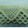 broderie verte 100% coton 3 cm
