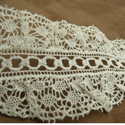 broderie coton froncé blanc...