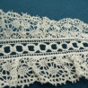 broderie coton froncé blanc cassé 7 cm