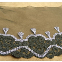 broderie noire et violet...