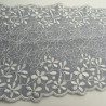 broderie sur jersey bleu clair 15 cm