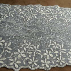 broderie sur jersey bleu...