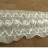 broderie blanche sur maille 6 cm/hauteur de broderie:4 cm