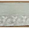 BRODERIE coton bleu et gris 15 cm /hauteur de broderie 5 cm