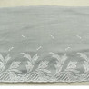 BRODERIE coton bleu et gris 15 cm /hauteur de broderie 5 cm