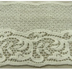 BRODERIE COTON blanc cassée 12 cm