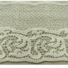 BRODERIE COTON blanc cassée 12 cm