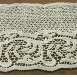 BRODERIE COTON blanc cassée 12 cm