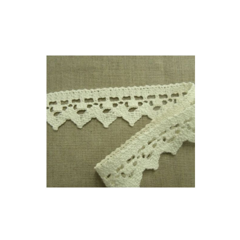 dentelle coton écru 4 cm