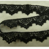 GUIPURE coton noir 2 cm