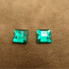 Déstockage Strass Carré 10 mm – Vert, Bleu, Argent – Lot 10, 20, 50